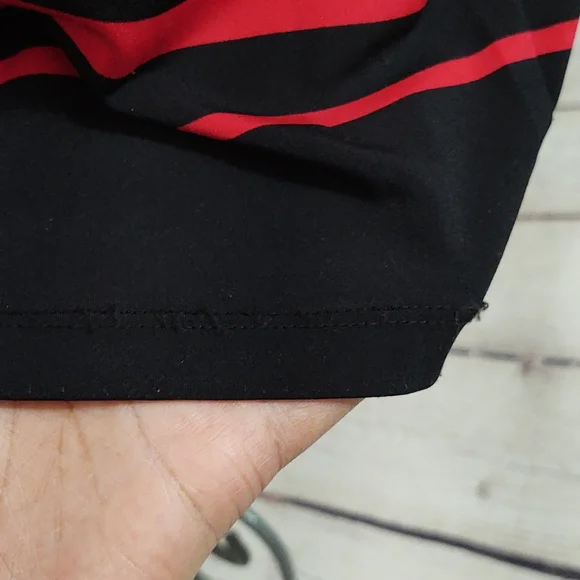 Liz Claiborn Black, Red and White 3/4 Sleeve Shift Dress - Picture 11 of 11